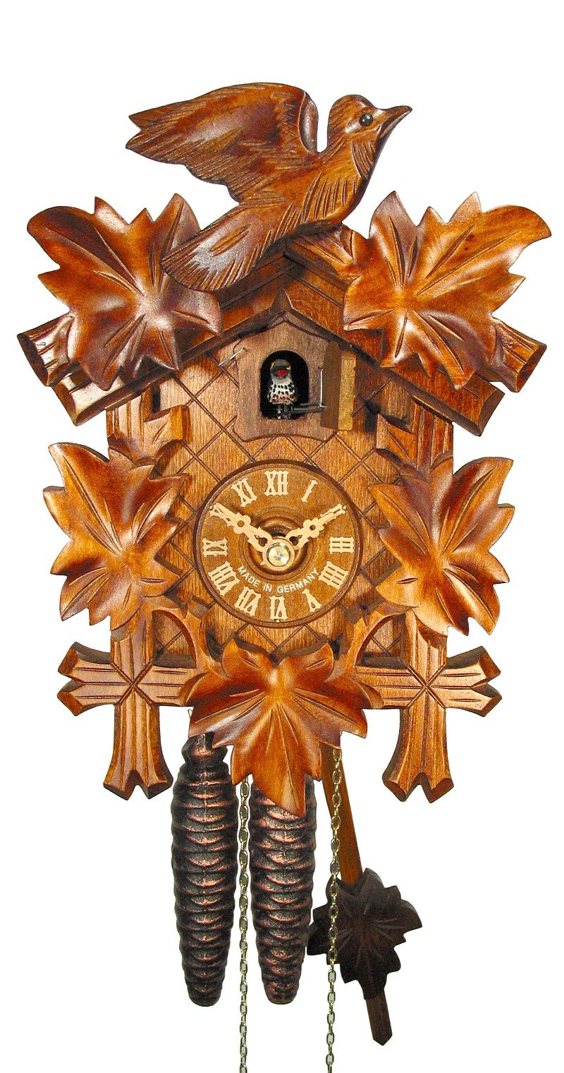 Reloj cucú 5 follajes, pajarito