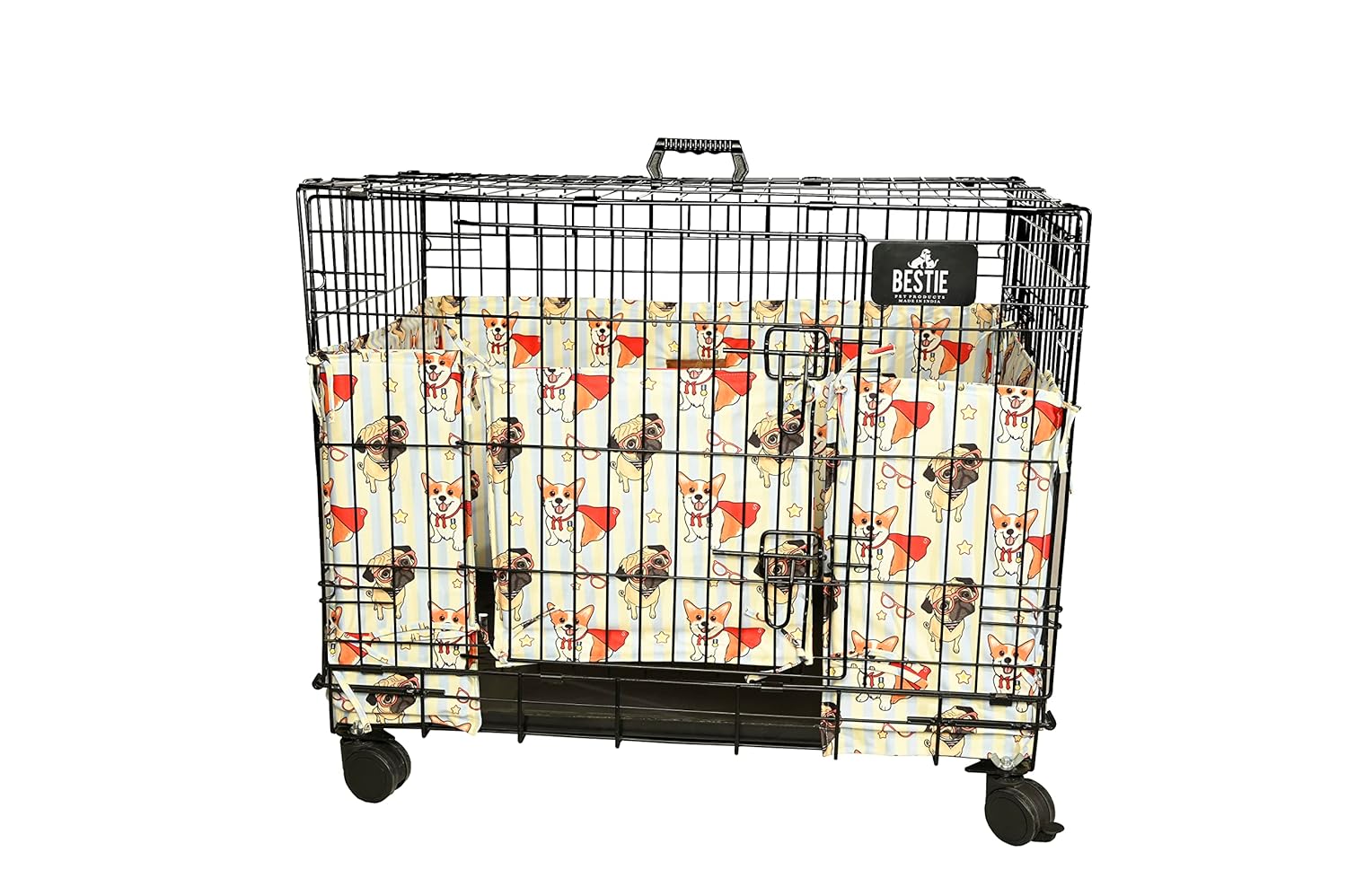 Bestie Dog Crate Bumper Wire Dog Crate Accessories, Dog Crate