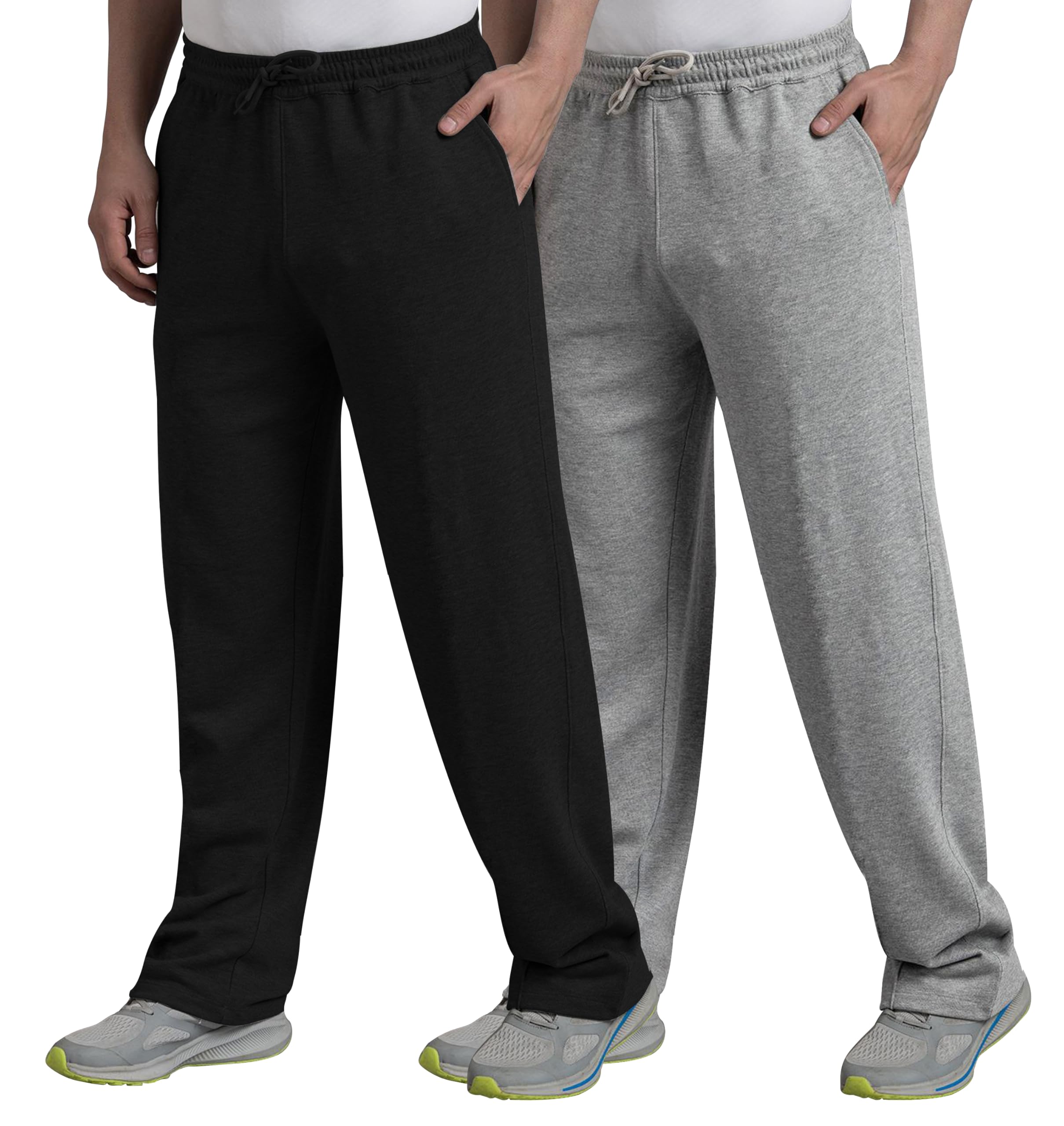 West Gate Clothing Plus Size Men's Regular Fit Trackpants | Men's Track Pant Combo Pack 2 | Men Stylish Trackpant | Solid | 2XL,3XL,4XL,5XL-picture-19