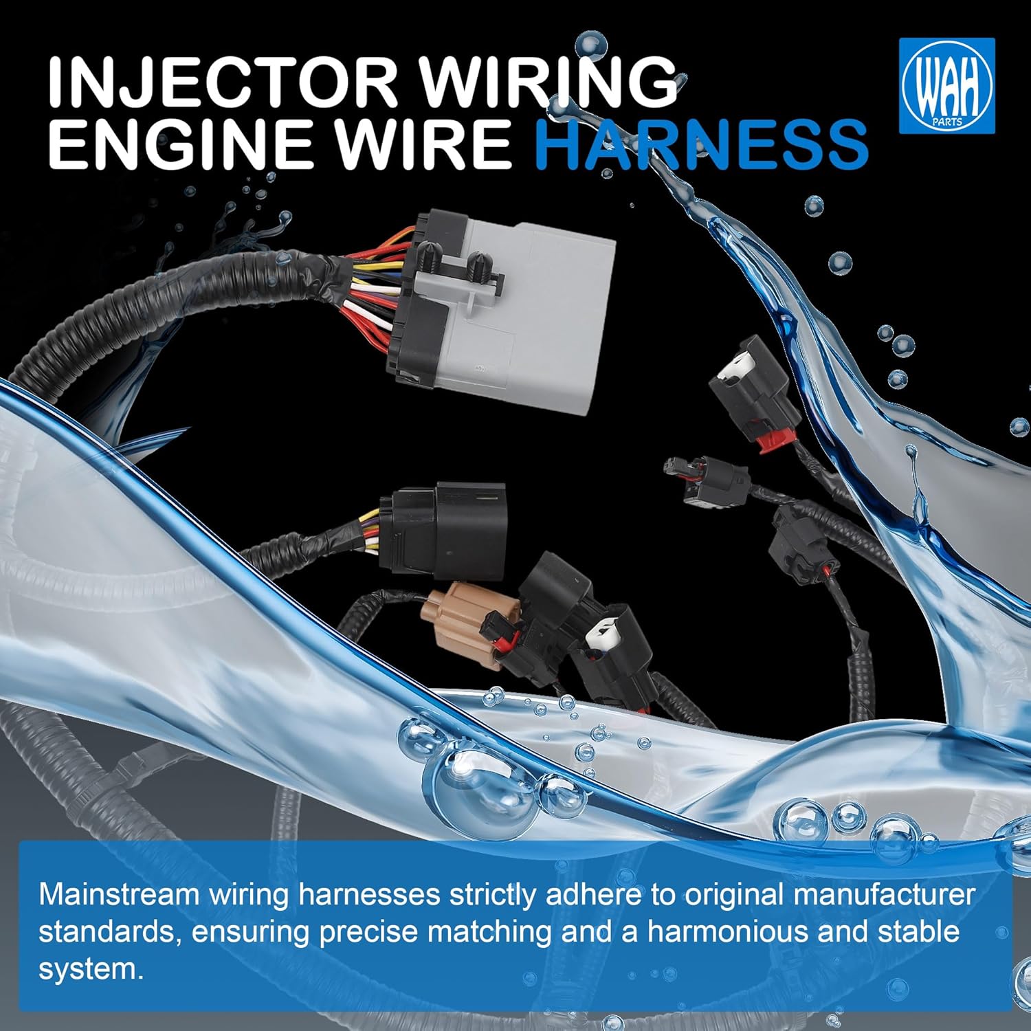 68087837AC Injector Wiring Engine Wire Harness Compatible with 13-18 Ram 1500 19-24 Ram 1500 Classic 12-17 Jeep Wrangler 68087837AK 68087837AD 68087837AE