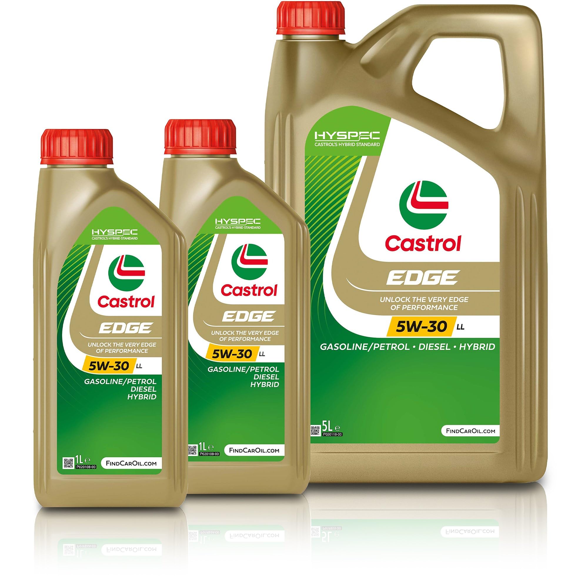 Castrol 2x 1 L + 5 L = 7Liter Edge Fluid Titanium 5W-30 LL Motoröl 7l