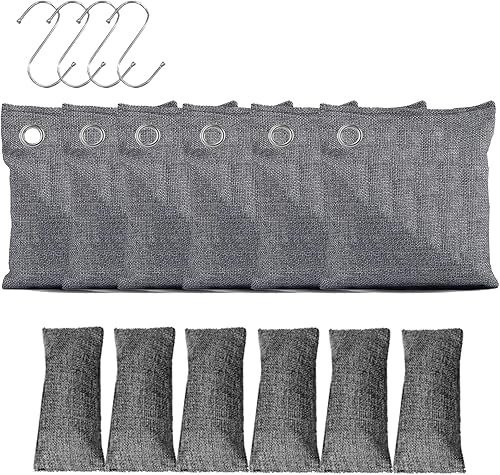 Absorbedor de olores de carbón activado, bolsas de carbón de bambú fresco natural, desodorante para el hogar, coche, desodorante fuerte olor, bolsa