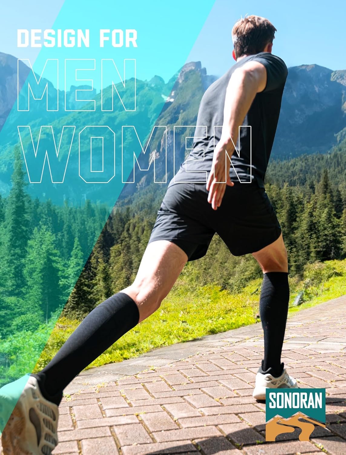 Compression Socks for Men & Women (2/4/6 Pairs) 20-30 mmHg Graduated Compression Knee High for Running, Athletic - Image 7