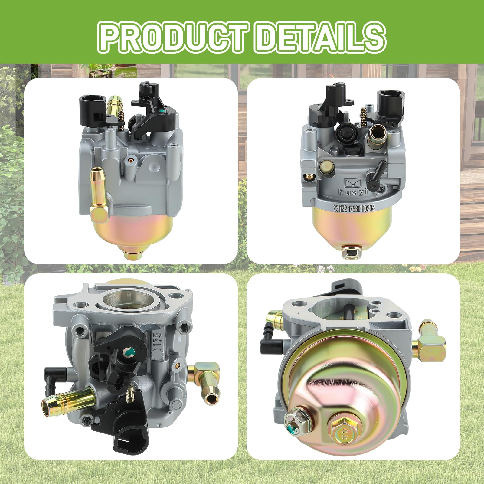 Amazon.com: Huayi 651P06018 Carburetor Kit Fit for 175SD
