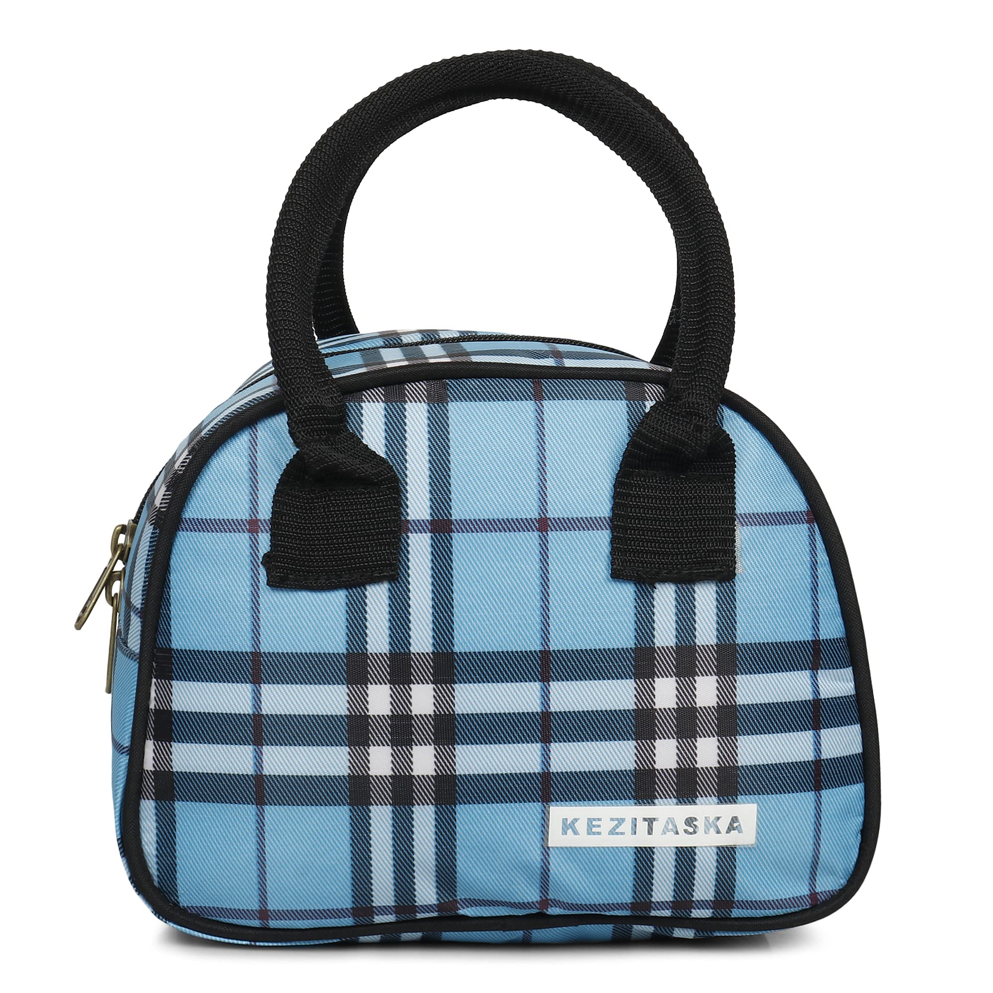 Kezitaska Lunch Bag Tiffin Bag for School Office Picnic Waterproof Lunch Bag Blue (B09B3D4WN8) Amazon Price History, Amazon Price Tracker