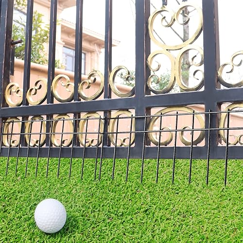 Miniatura 7 de Adavin Cerca de barrera para animales sin excavación, paquete de 15 vallas de jardín subterráneas de 20 pulgadas de largo x 10 pulgadas de alto, con