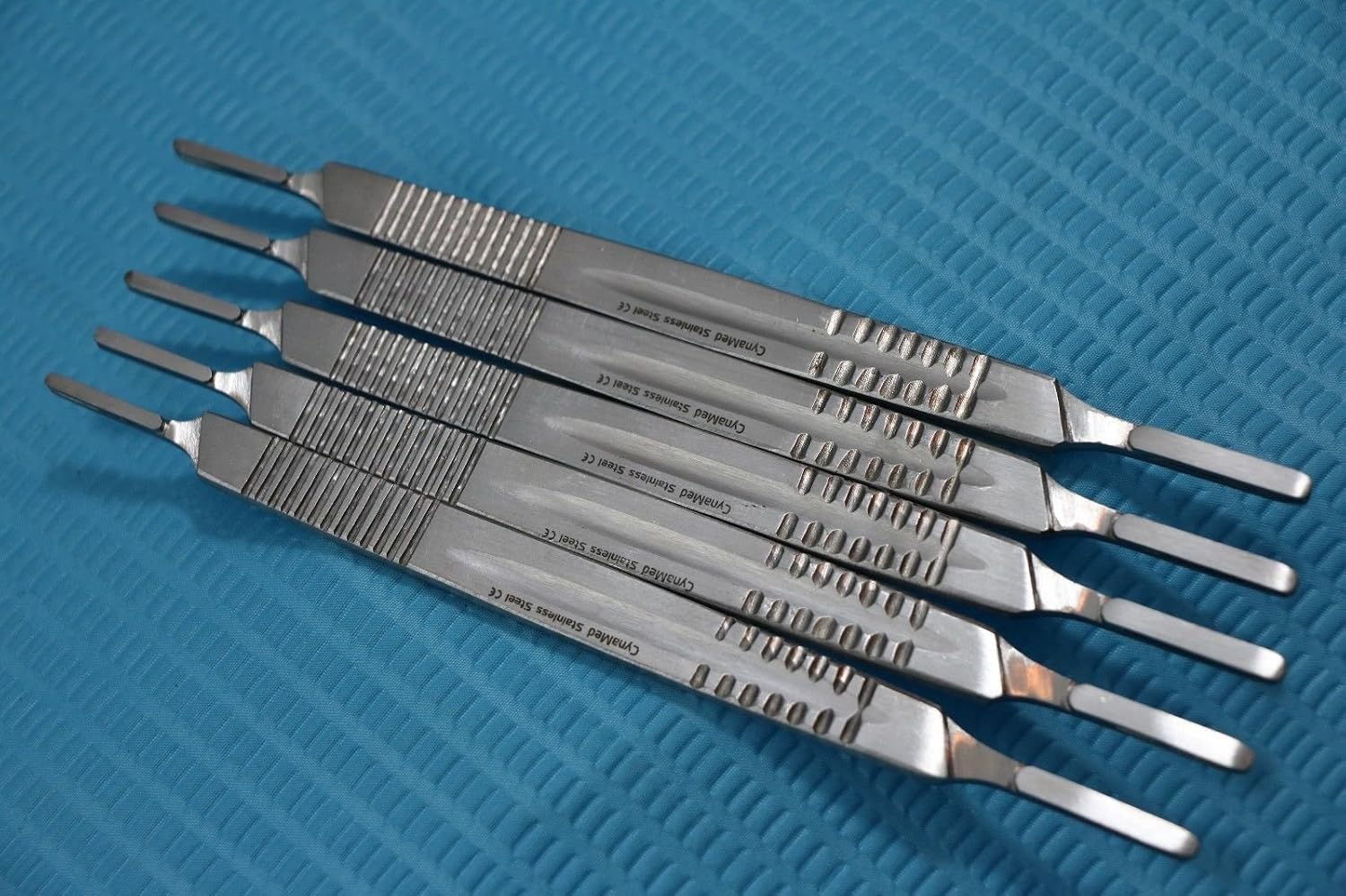 New 5 Surgical Scalpel Blade Handle Holder 3 & 4 Two in one fits on