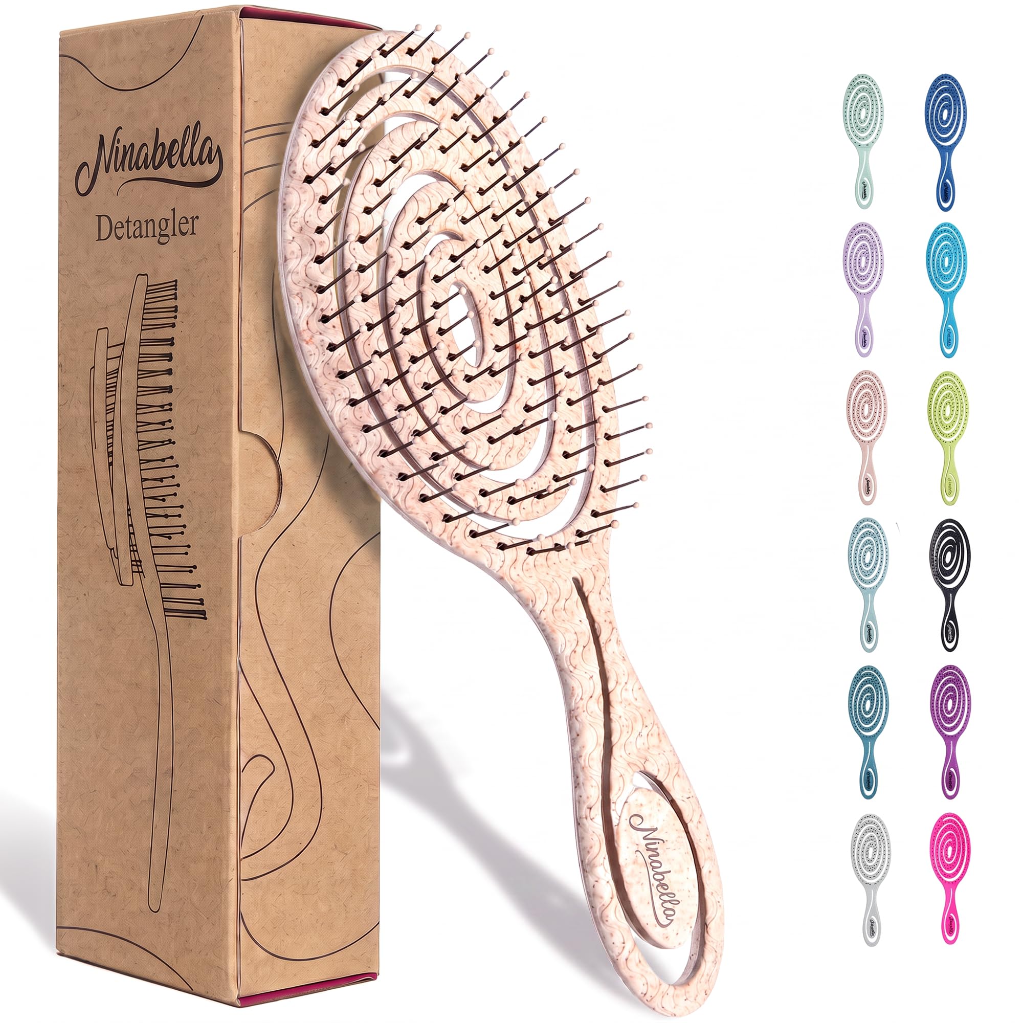 Amazon.com : Ninabella Detangler Brush - No Tangle Hair Brush for