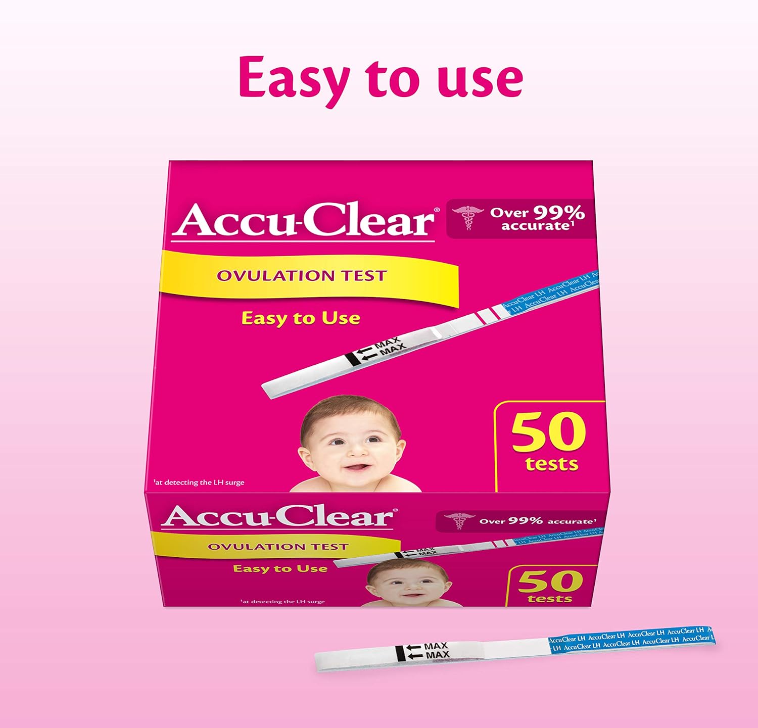 Buy Accu Clear Ovulation Test Strips Predictor Kit Over 99 Accurate1 Lh 50 Count Online In Ukraine B08lj4vlnk