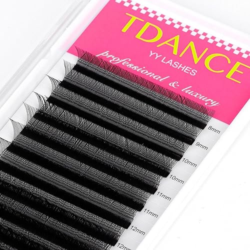 Miniatura 7 de TDANCE Pestañas clásicas Rizo D 0.002 in Grosor 0.512 in + Extensiones de pestañas YY Rizo C 0.003 in Grosor 0.315-0.591 in