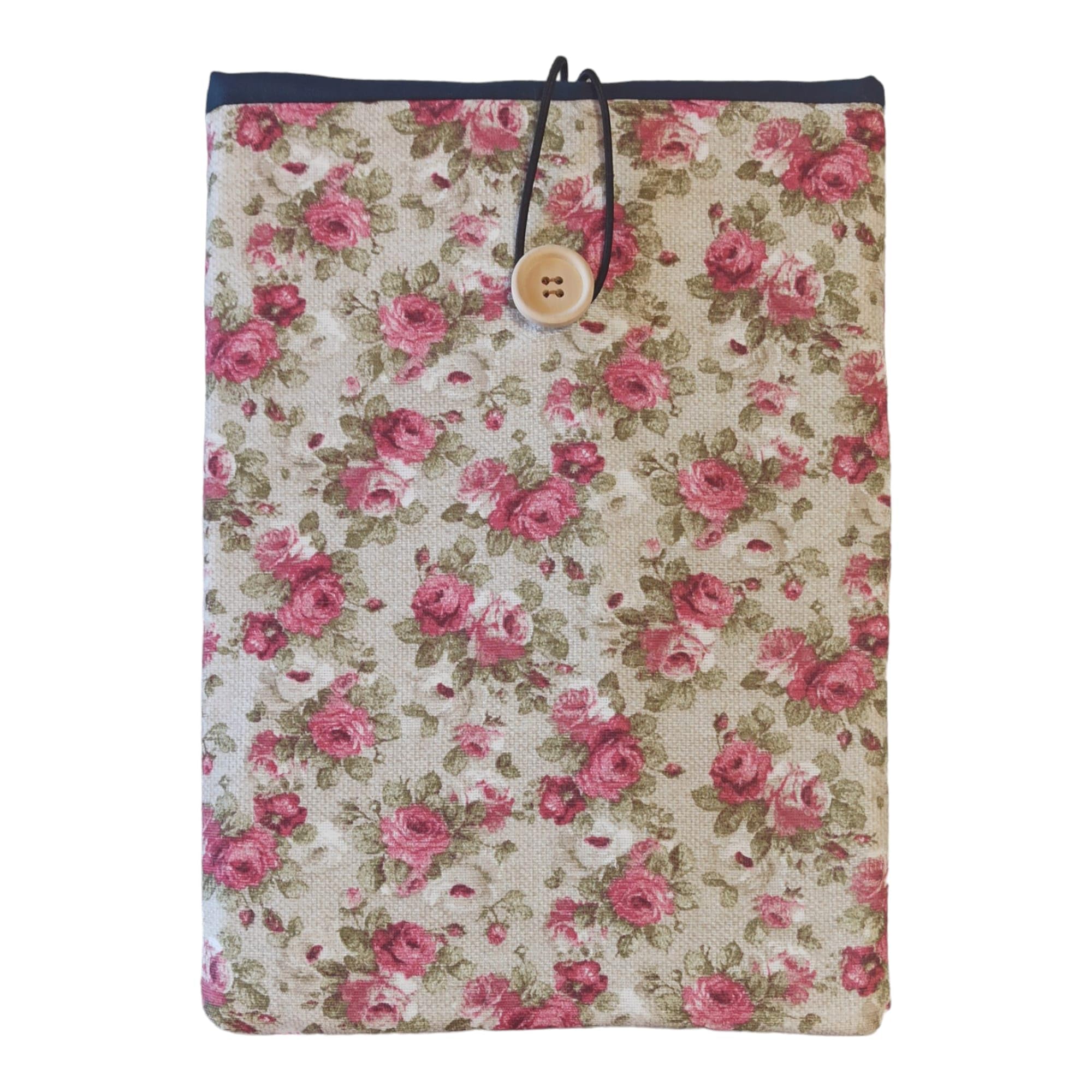 Funda de libros hecha a mano,protector de libros,fundas para libros de tapa blanda,fundas para libros de tapa dura,accesorios de lectura hechos a mano,tamaño 27x20 cm (Flores primavera)