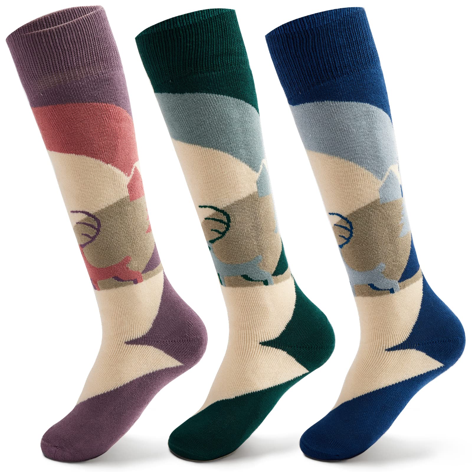 Chaussettes de ski garçons lot de 3 paires thermiques et chaudes - 6