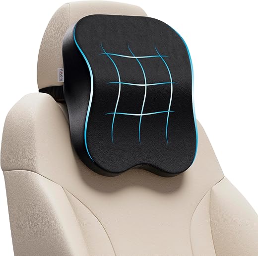 FOVERA Car Neck Rest Pillow | 2 Years Warranty | Memory Foam Neck Pillow for Car, Car Seat Head Rest Cushion for Neck & Cervical Support - Relieves...