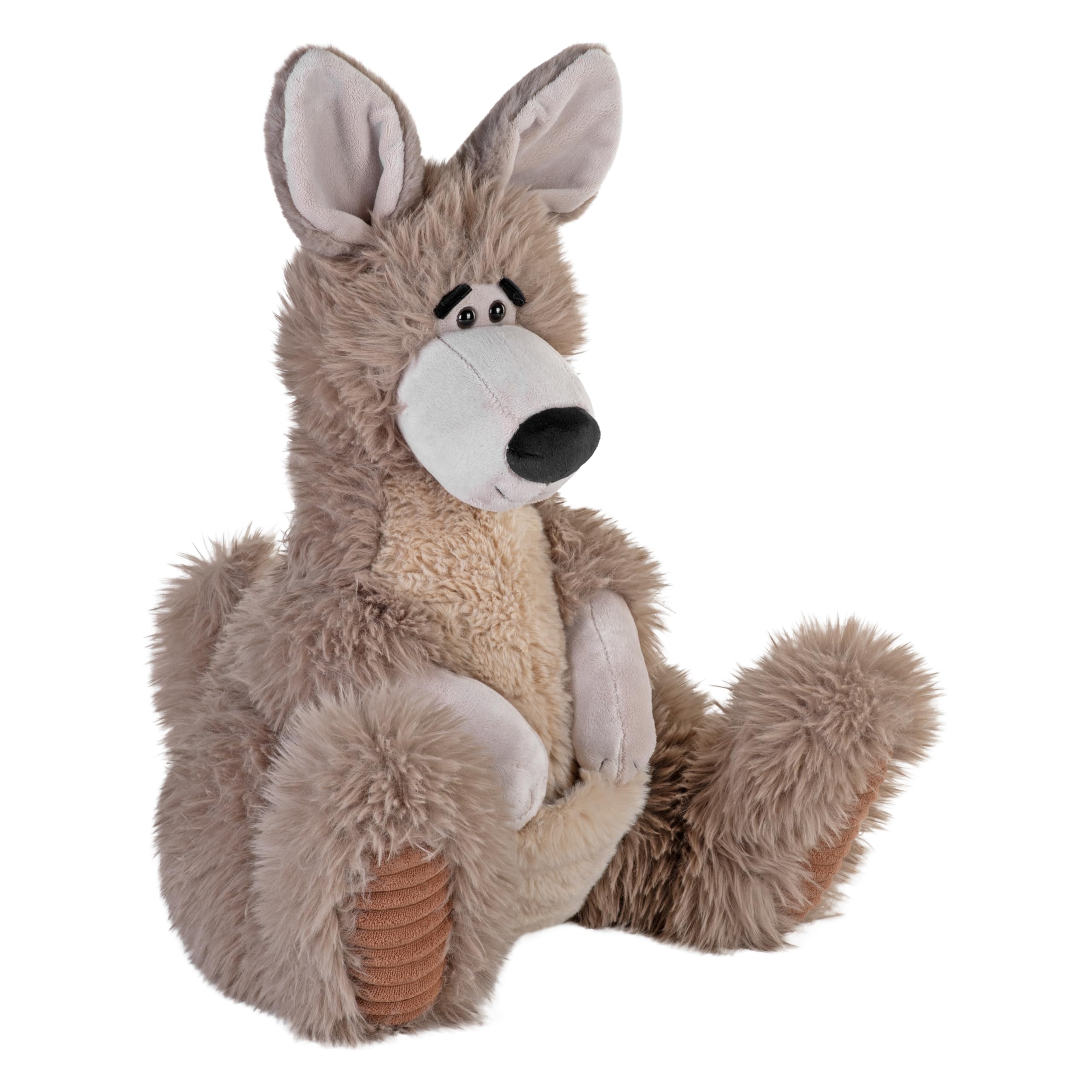 Wild Republic Snuggleluvs, kangur, maskotka z masą, 38 cm, prezent dla dzieci, pluszowa zabawka, wypełniona przędzą z recyklingu butelki wody