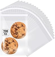Vista 14 de Prestee Bolsas de celofán transparente autosellantes – Paquete de 200 bolsas de plástico transparente para embalaje, golosinas, regalos y bolsas