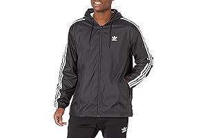 adidas Men's Adicolor 3-Stripes Windbreaker Full Zip: Sporty Performance, Versatile Style