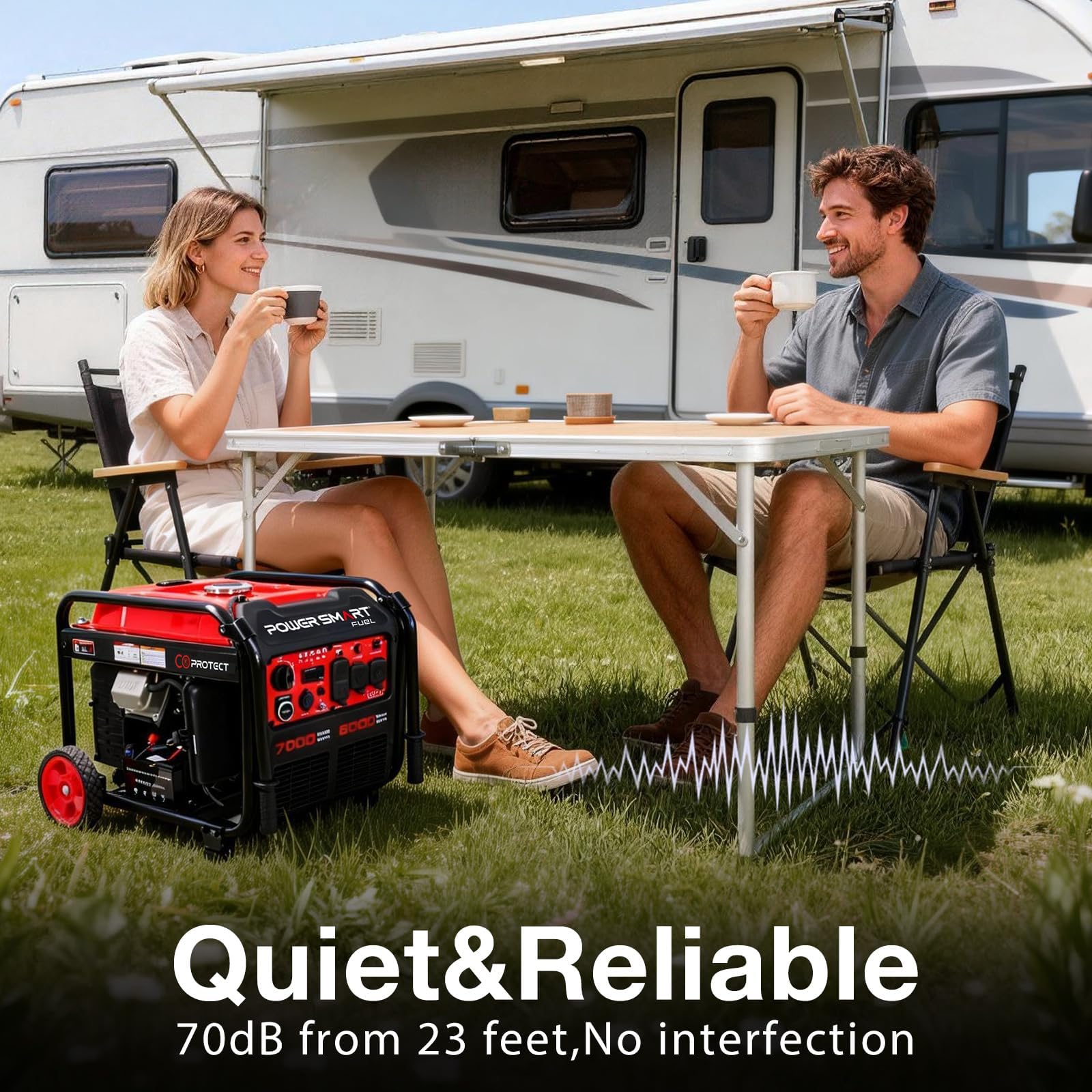 Generador de inversor de marco abierto de 7000 vatios, generador portátil de arranque eléctrico para el hogar backup y campista camping - gas alimentado, 120V/240V doble voltaje, energía limpia para