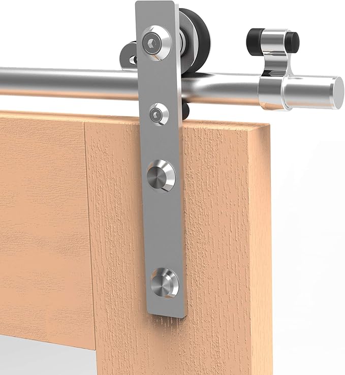 TSMST 7FT Stainless Steel Sliding Barn Door Hardware Kit