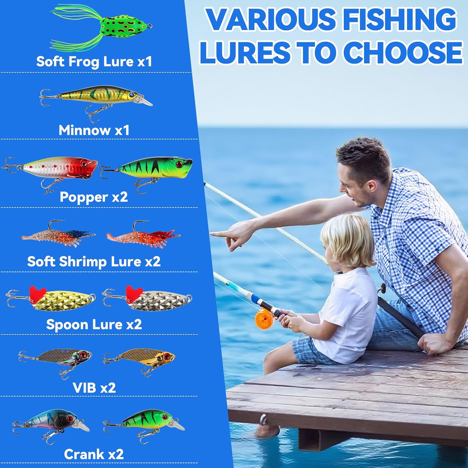 Fishing Advent Calendar 2025 for Adult Men Teen Boys, 24 Days Fishing Tackle Accessories Kit Christmas Countdown Fishing Gifts with Fishing Lures for Dad Husband Boyfriend Fish Lovers