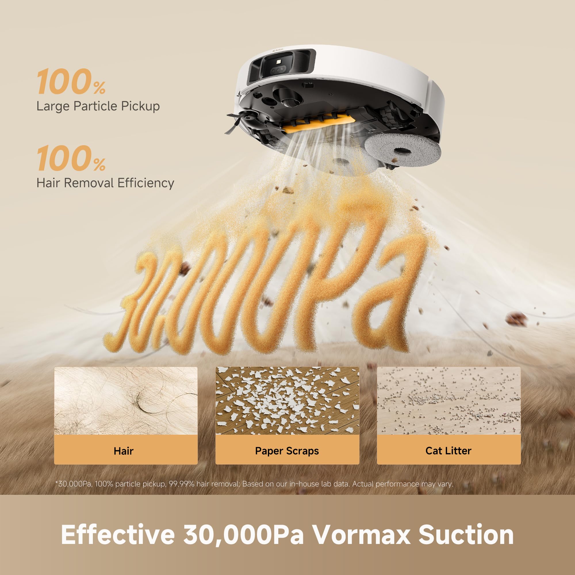 dreame Aspirateur robot L60 Ultra PE avec reconnaissance de plus de 220
