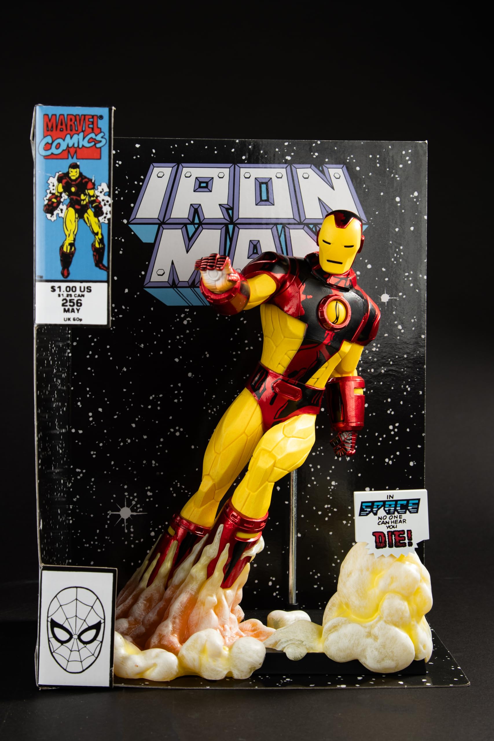 McFarlane Marvel Iron Man #256 Figurka kolekcjonerska w skali 1/6 ze sceną i komiksem