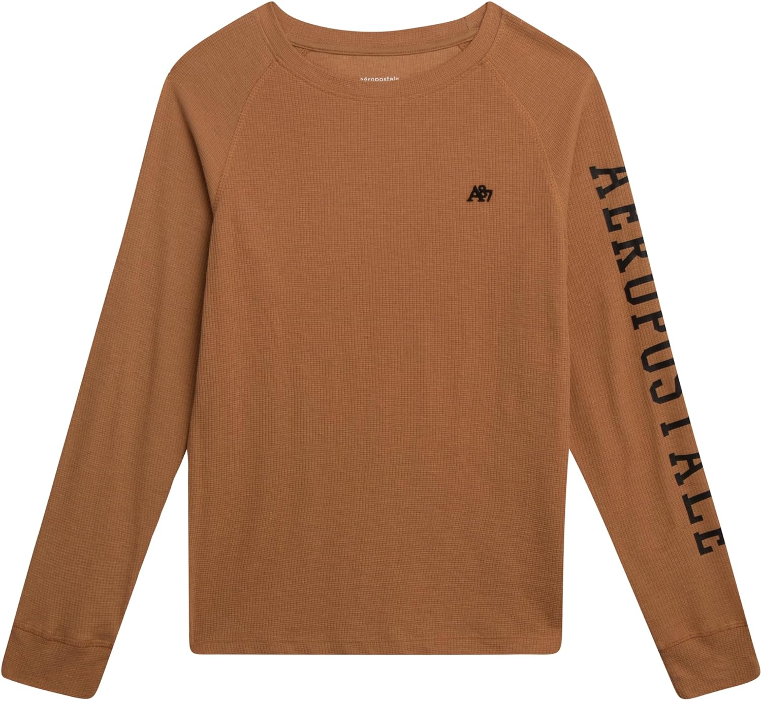AEROPOSTALE Boys Long Sleeve Shirt - Soft Blended Crewneck Thermal Long Sleeve Shirts for Boys - Warm Baselayer Shirt (8-16)