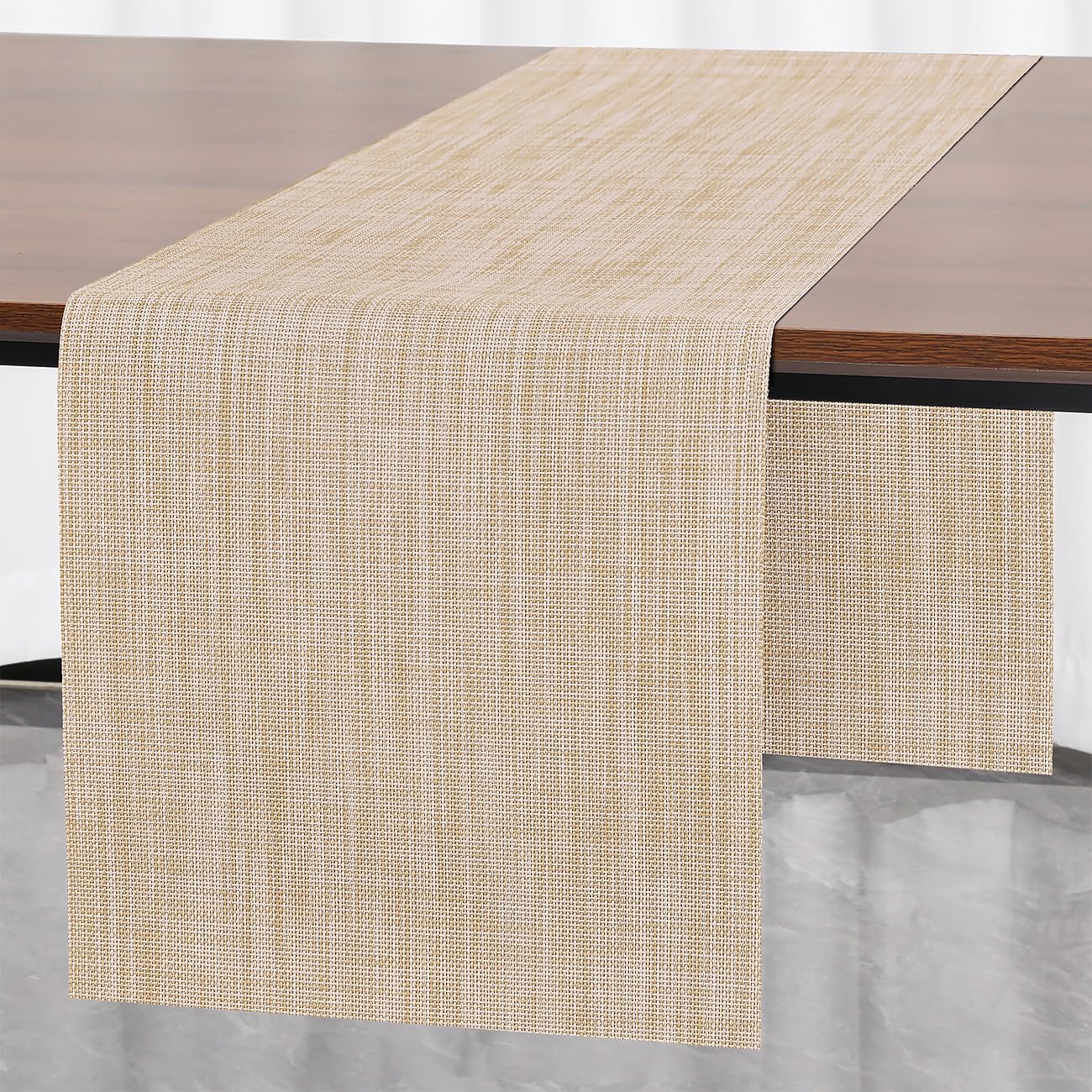 Myir JUN Tischläufer, Tischläufer Modern Tischläufer Abwaschbar Tischläufer Outdoor Wärmeisoliertes PVC für Häuser Restaurants Hotels