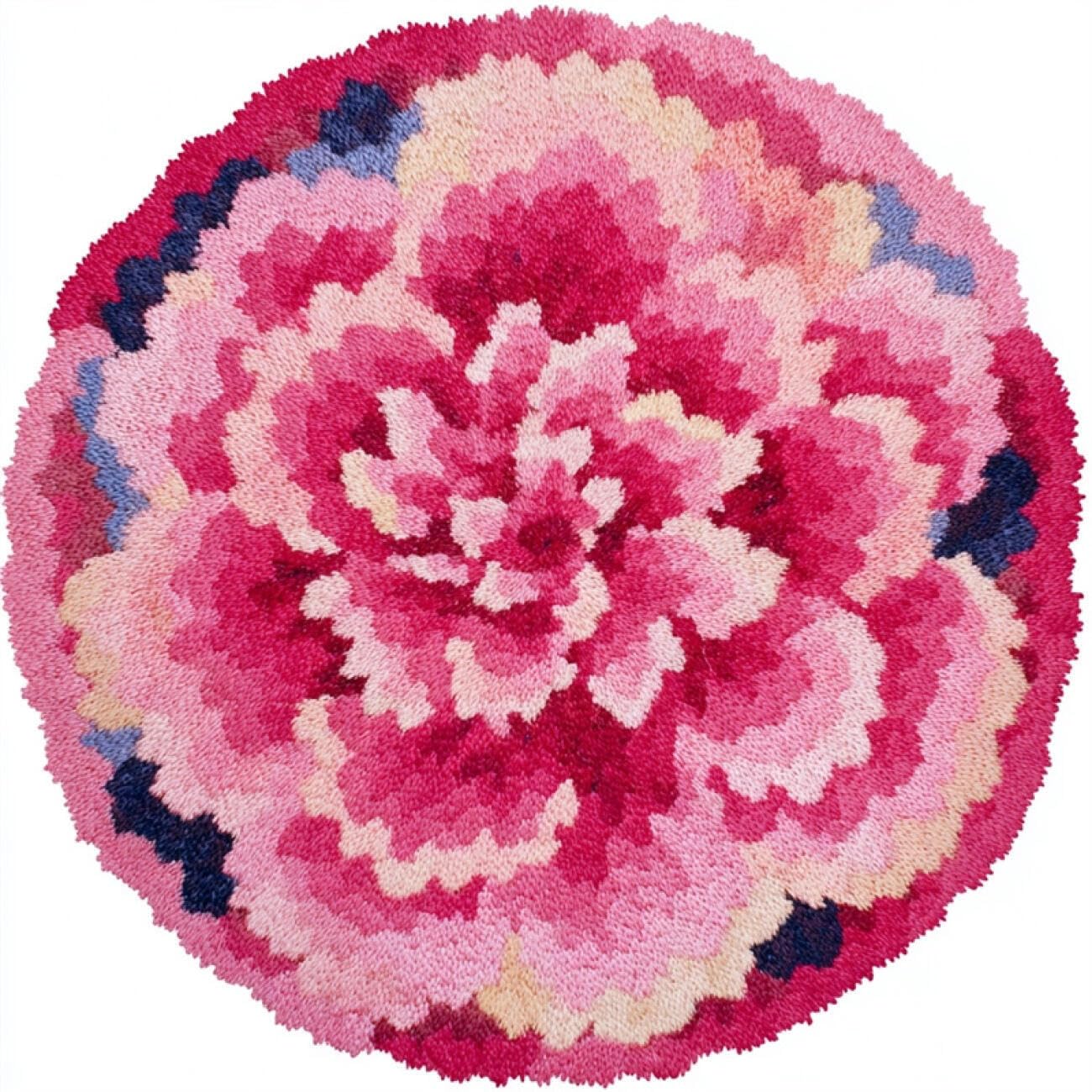 Kitquiver Tapestry Kits for Adults Pink Peony 100x100cm