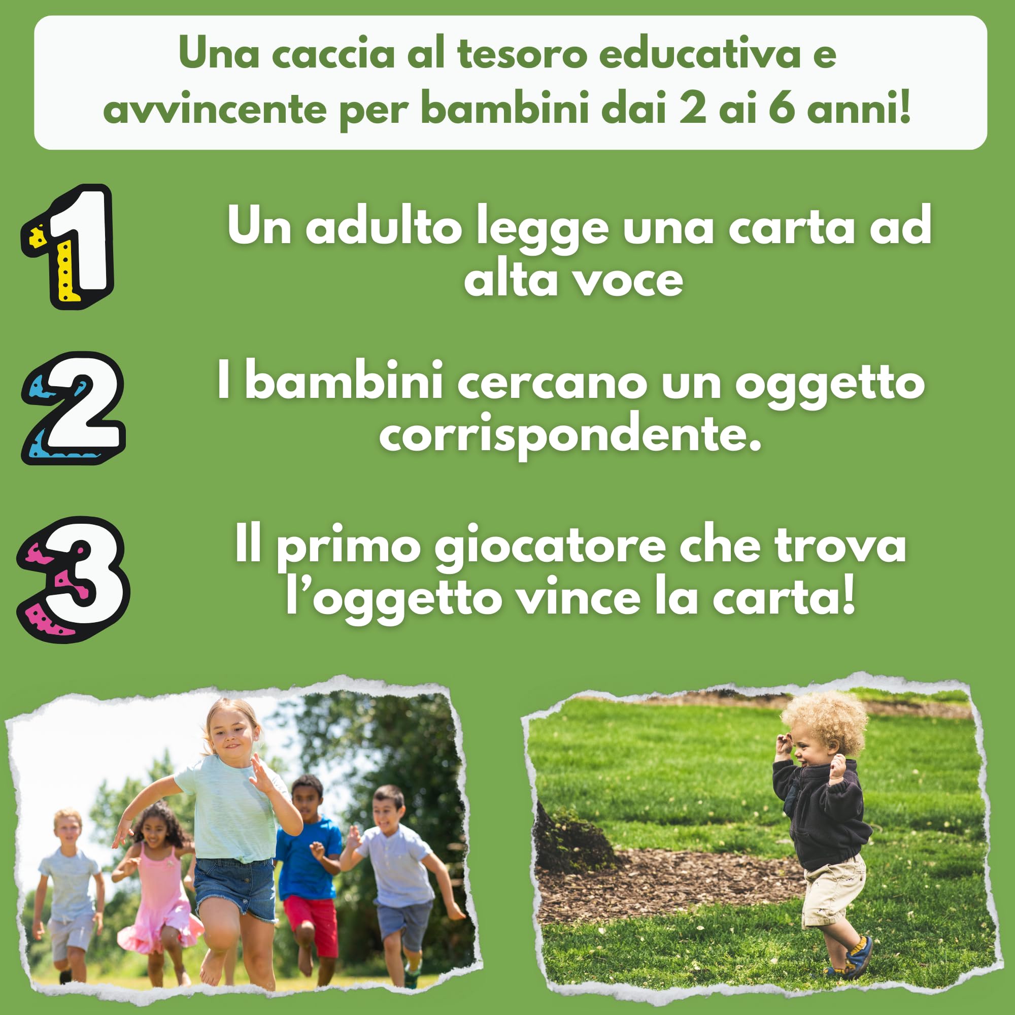 Trova-Mi! All'Aria Aperta - Oh Happy Games: Gioco di Carte Educativo e Divertente, 2-6 Anni, Gioco da Tavolo Bambini, Giocattoli Montessori, Regalo Bambini