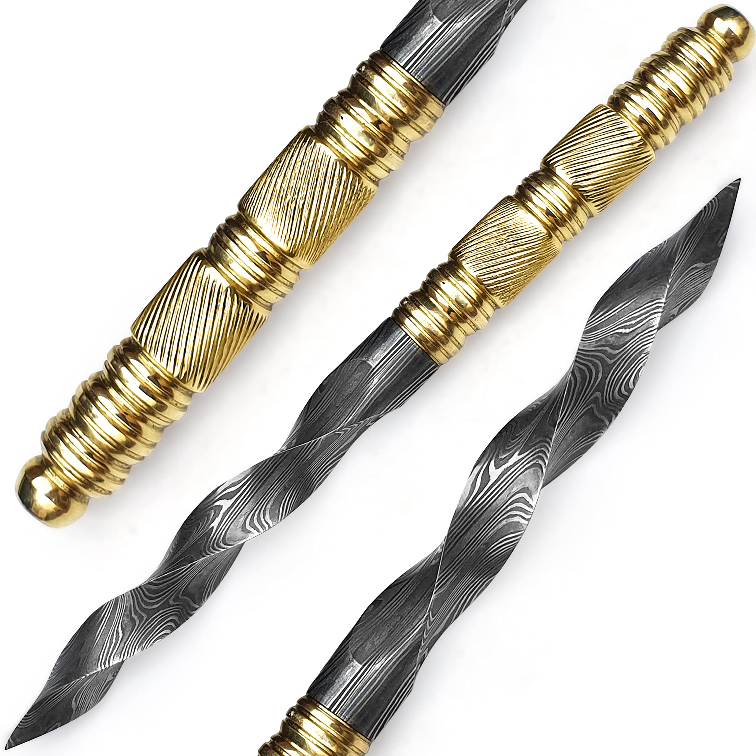 EdgeLandKnives Heavy Duty Damascus Steel Knife- 9 Inches Knife With Sheath, Damascus Steel Knife With Sheath, Best Gift Knife For Men (EL1015)