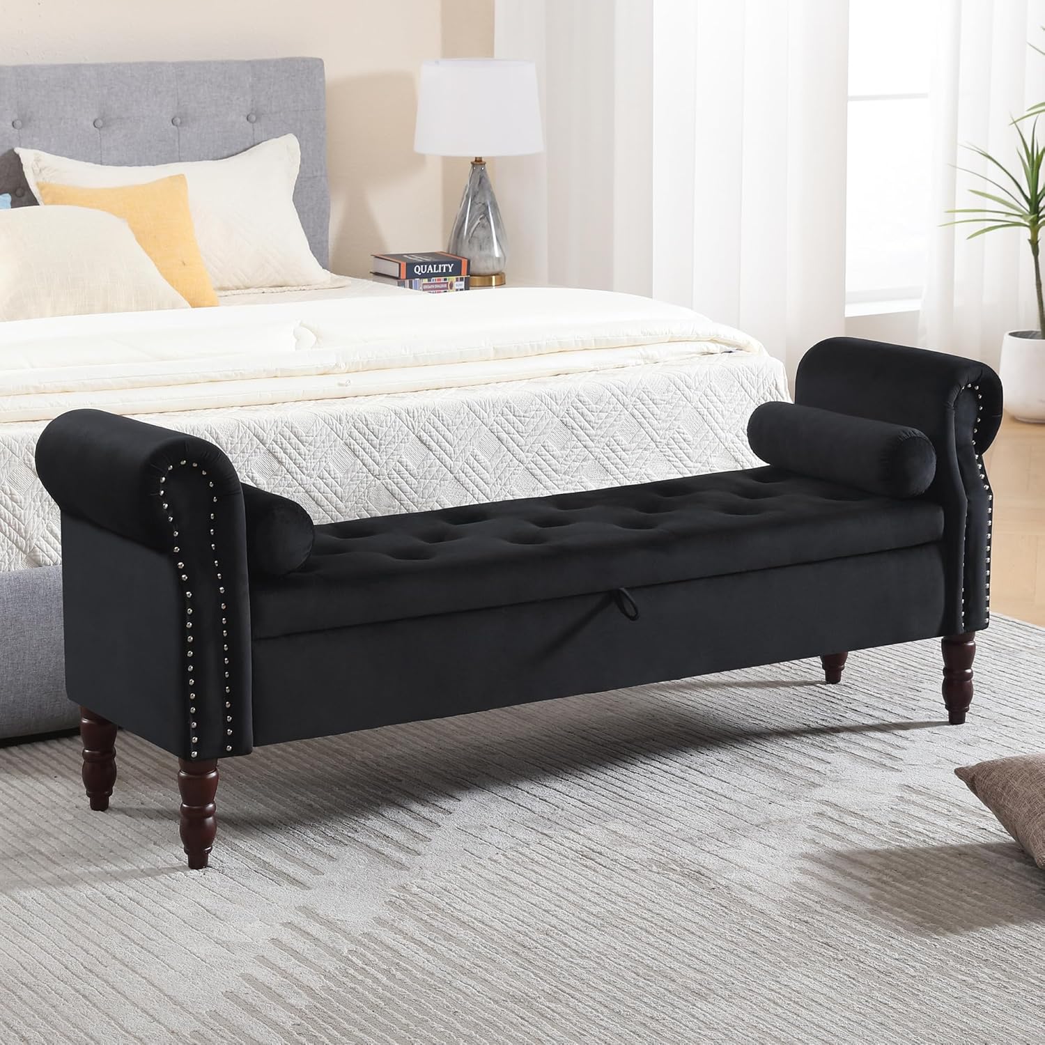 HOMYKA Storage Bench for Bedroom, 67" End of Bed Storage
