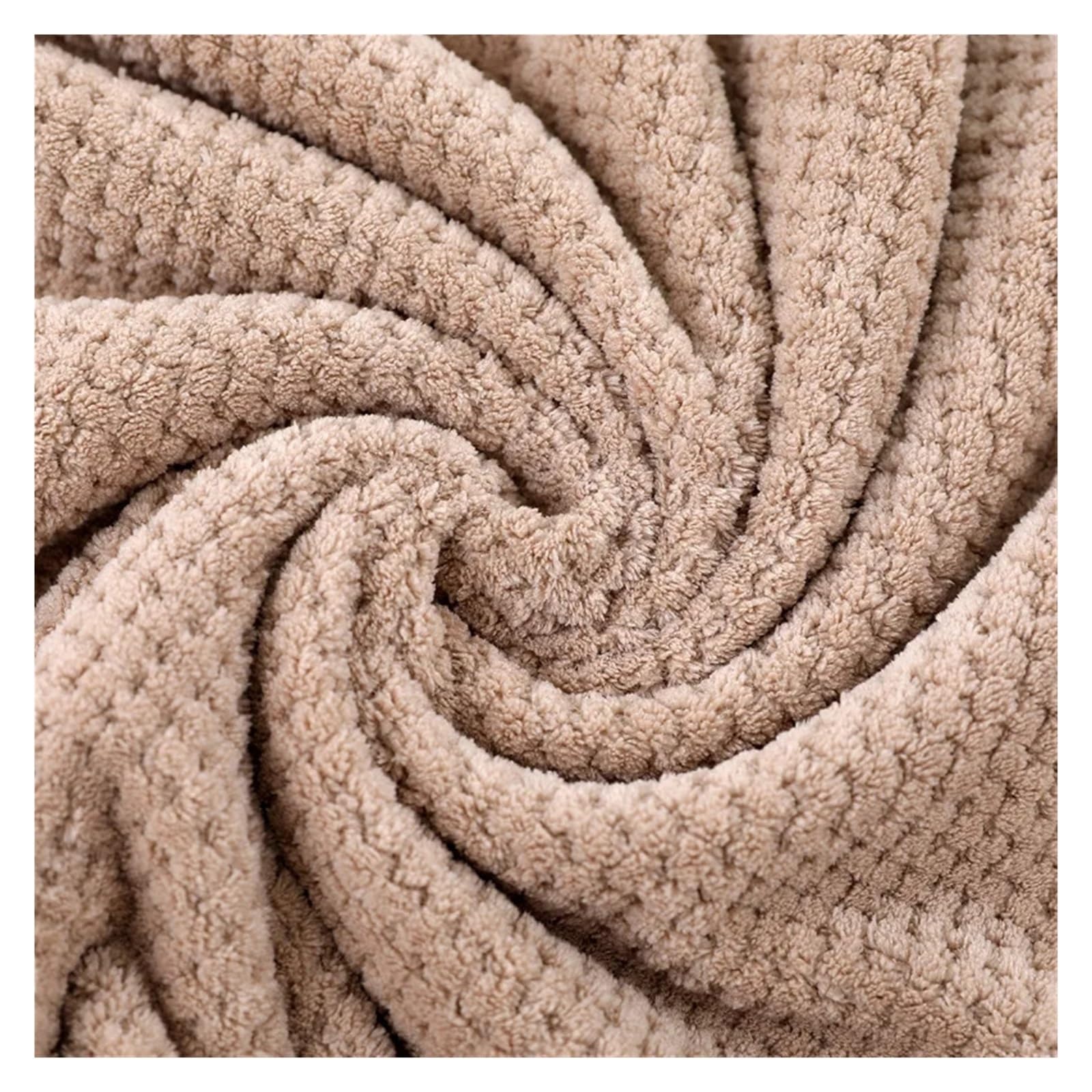 Generico Telo da bagno grande, spiaggia assorbente ispessita, adulto domestico(Pink,140x70cm)