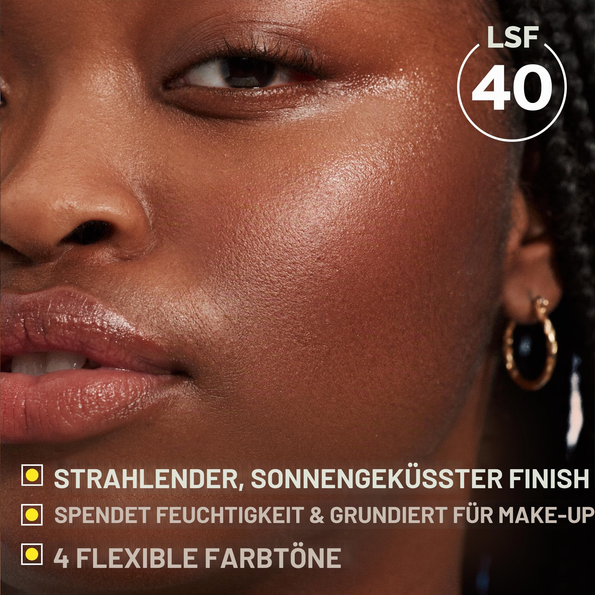 Supergoop! Glowscreen Fps 40, Golden Hour, 50 ml, aufhellende Grundierung + Sonnenschutz mit breitem Spektrum, hilft blaues Licht zu filtern, feuchtigkeitsspendend, Hyaluronsäure