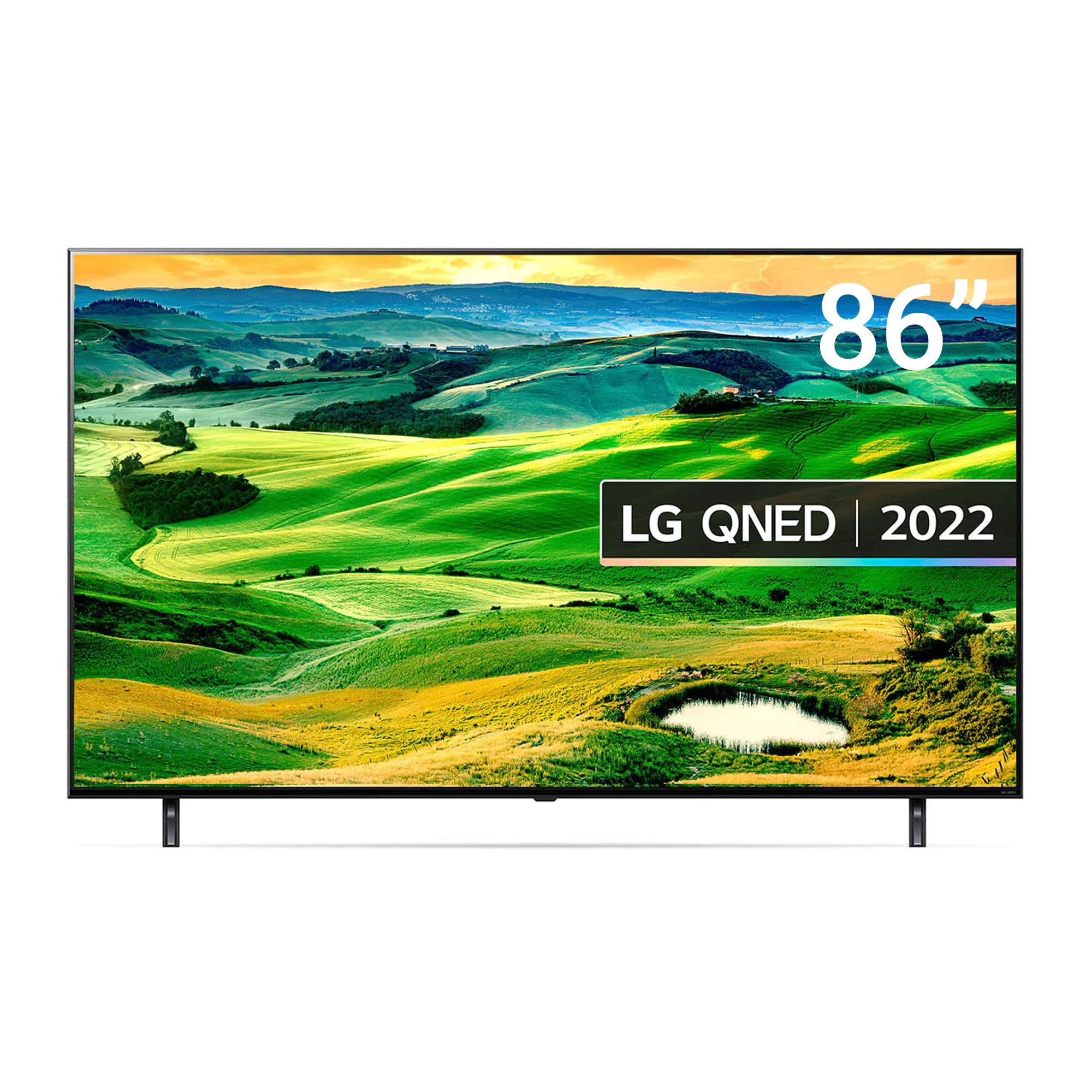 LGQNED Smart 4K TV 86 Inch QNED80 Series, Cinema Screen Design 4K Active HDR webOS22 with ThinQ AI, BLACK