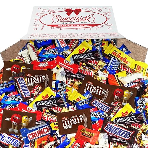 Paquete variado de caramelos de chocolate, paquete variado de 5 libras de dulces de Halloween a granel, caja de chocolate surtida perfecta para