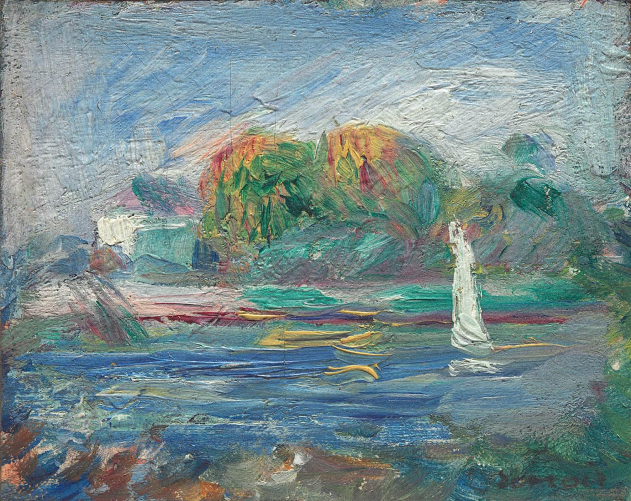 SERENDIPITP Aesthetic Poster Photo Wall Print Retro Picture Theriver by Pierre Auguste Renoir Modern Wall Artwork for Home Decor 60x90cm