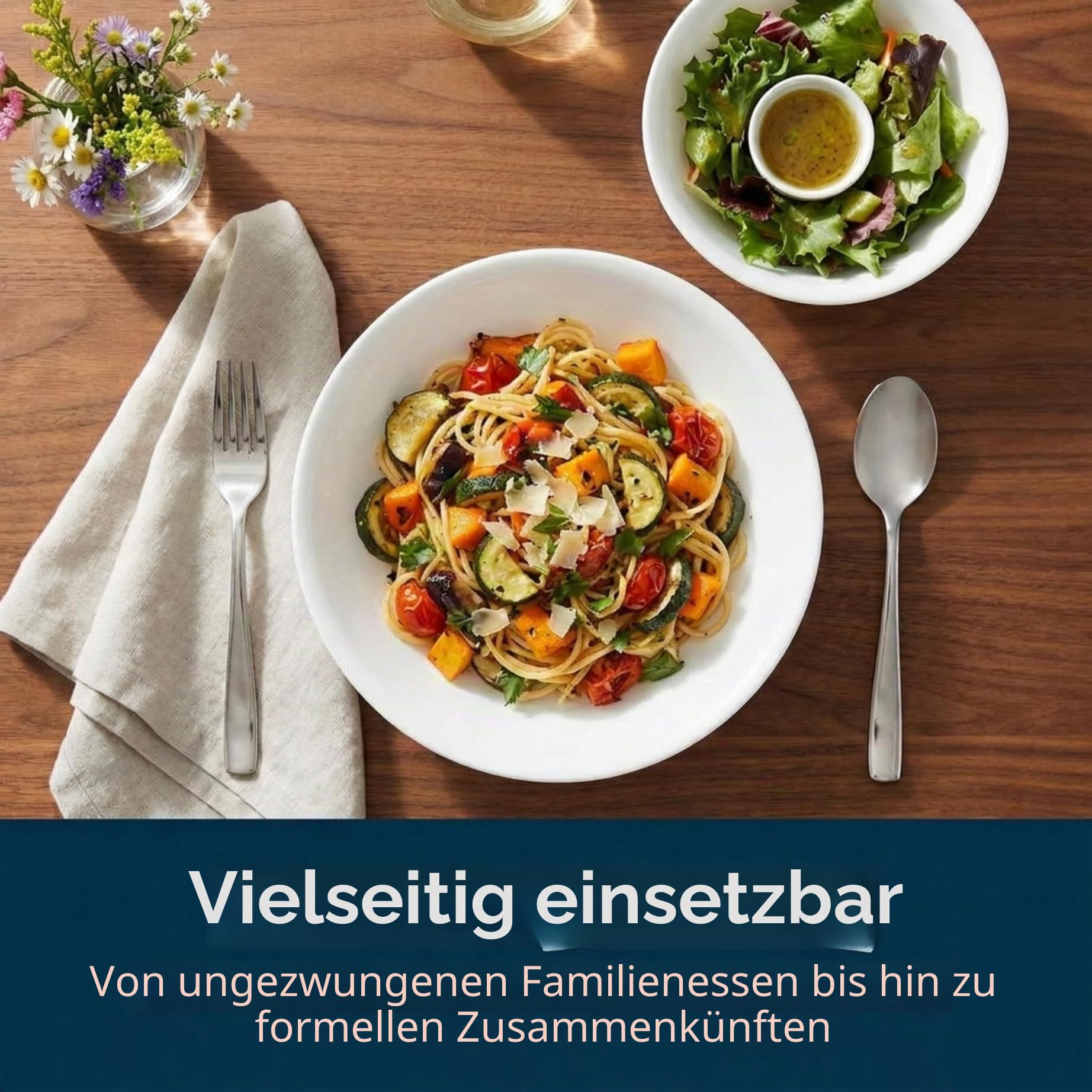 Corelle Vitrelle 1117151 Schüssel-Set, dreilagig, glas- und splitterfest, leicht, rund, 590 ml, Winterfrostweiß, 6-teilig