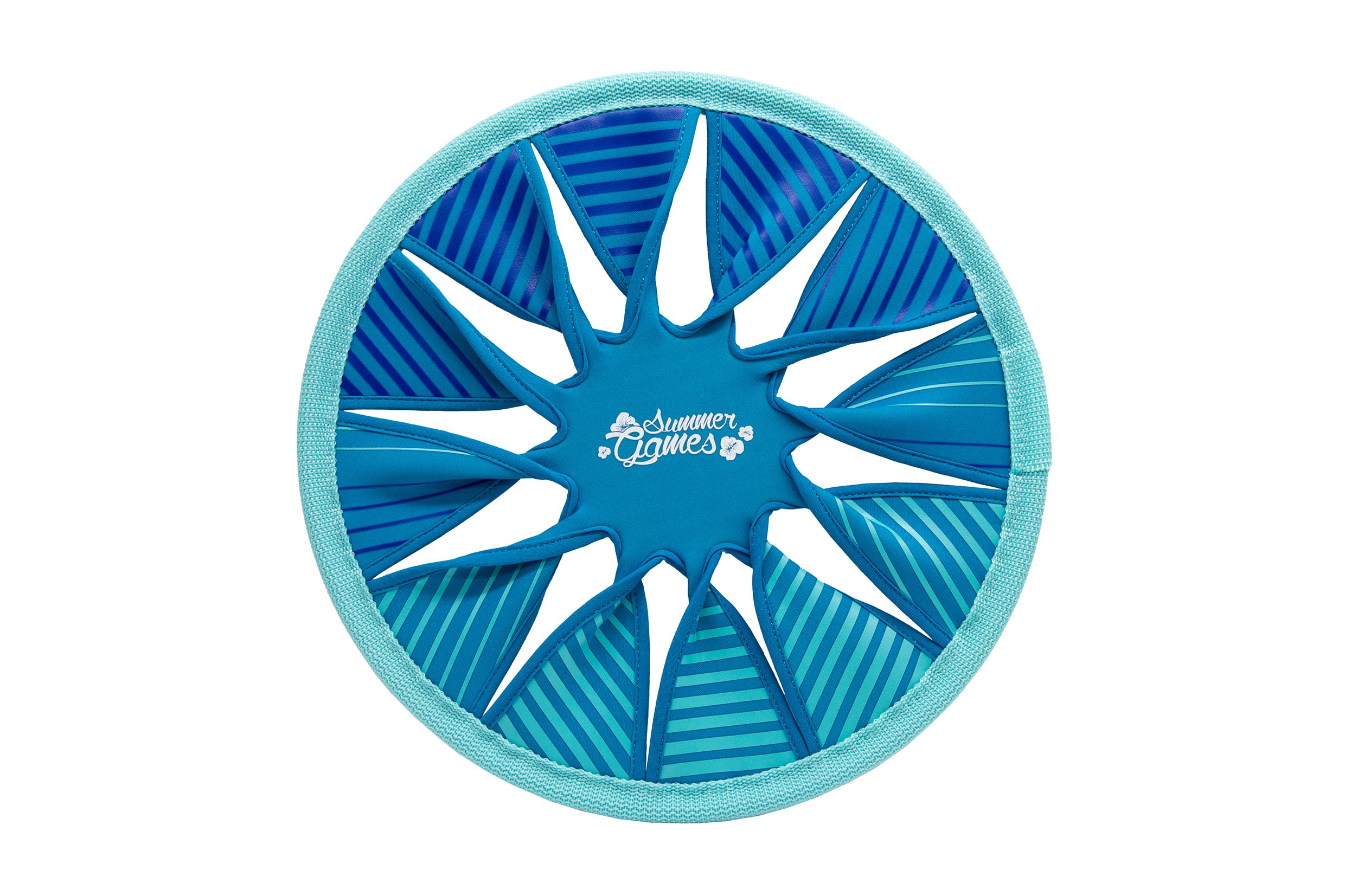 SUMMER GAMES 3er Set Neopren Frisbee, 30 cm Wurfscheibe für Kinder, Bunt | Wurfscheiben aus weichem Neopren für Strand & Garten - 3er Pack Soft-Frisbees für Kinder ab 4 Jahren, ideal für draußen