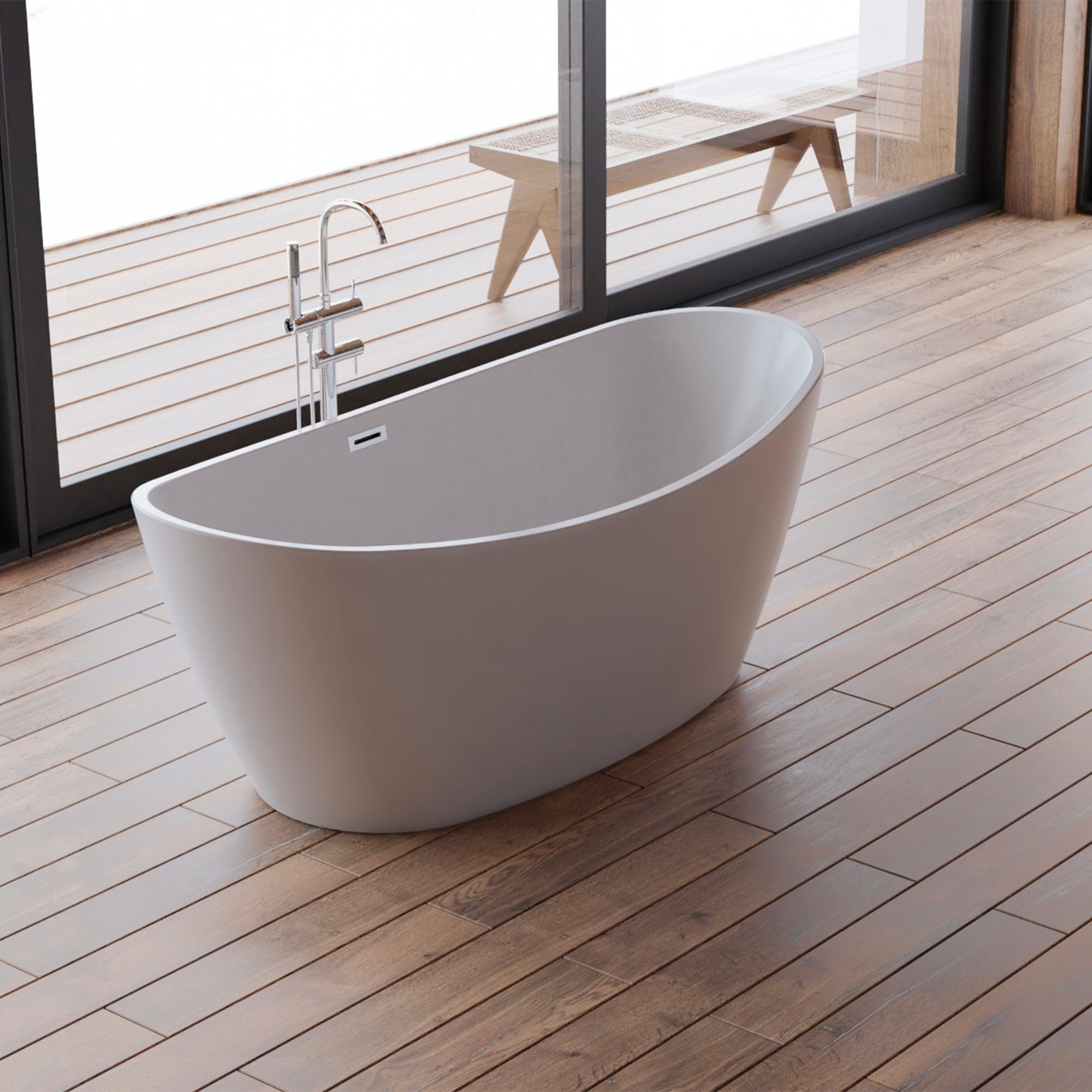 SPALINA NEROON 2.0 - Vasca freestanding Ovale L 170 x l 80 cm
