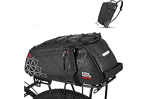 KEMIMOTO Rear Bike Rack Bag: Massive 8L Storage, Guaranteed Waterproof for Your Cycling Adventures