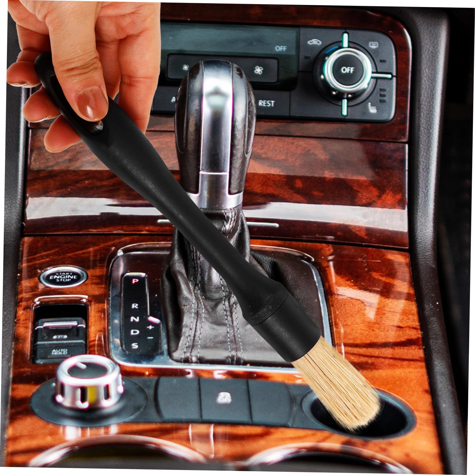 12pezzi Spazzole per Detailing Auto Kit di Pulizia Ergonomico per Interni Ed Esterni Spazzole Morbide per Cerchi e Rivestimenti Accessori di Pulizia Automobilistica Resistente e
