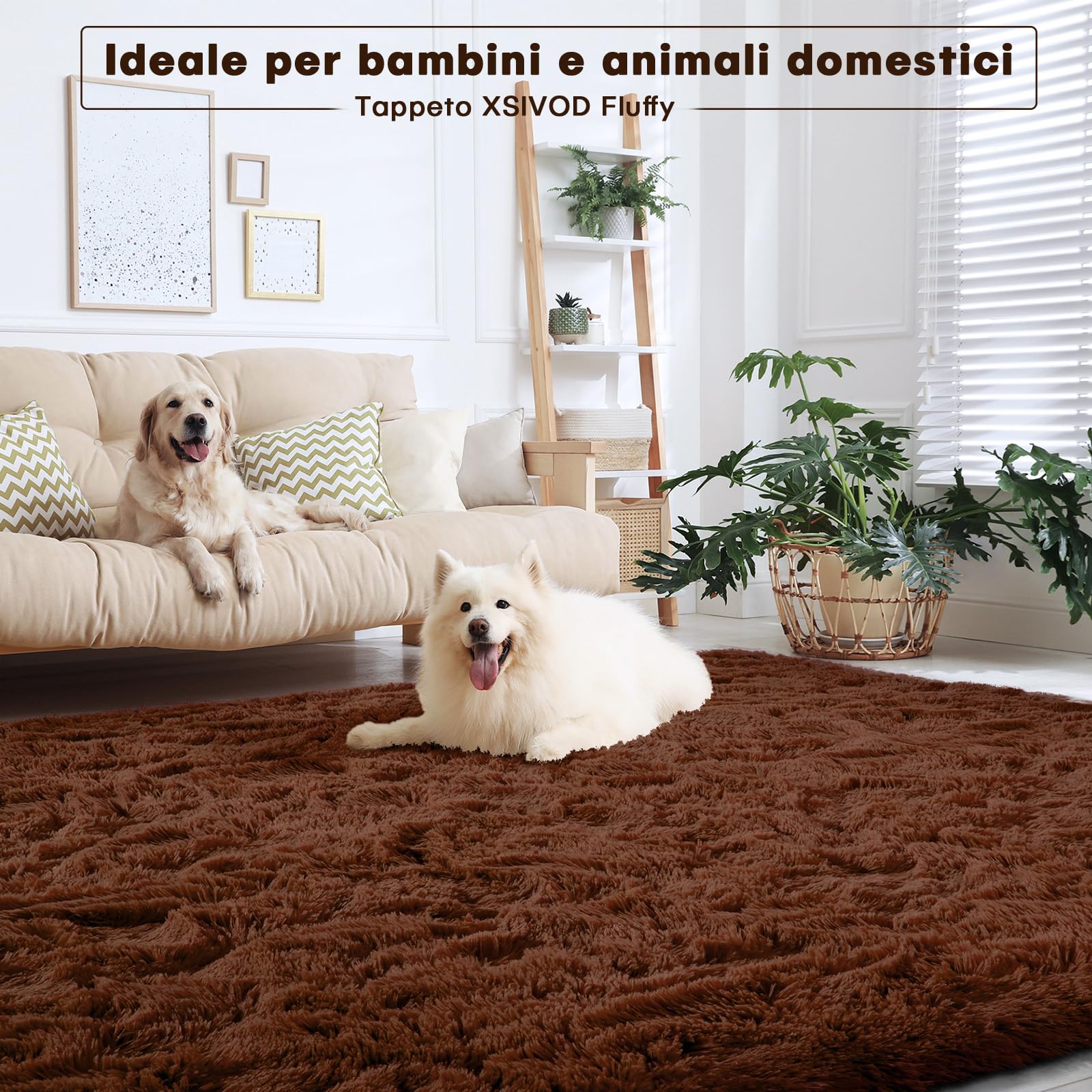 VidaXL Tappeto Peluche A Forma Di Tigre – 144x78 Cm, Morbido Per Camera Da Letto, Testa In Schiuma 3D