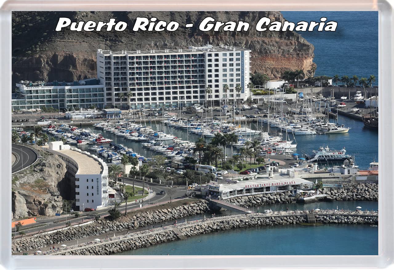 Baked Bean Store Multicolor Puerto Rico - Gran Canaria - 96 X 67Mm Jumbo Fridge Magnet/Magnets Bbsfhm571