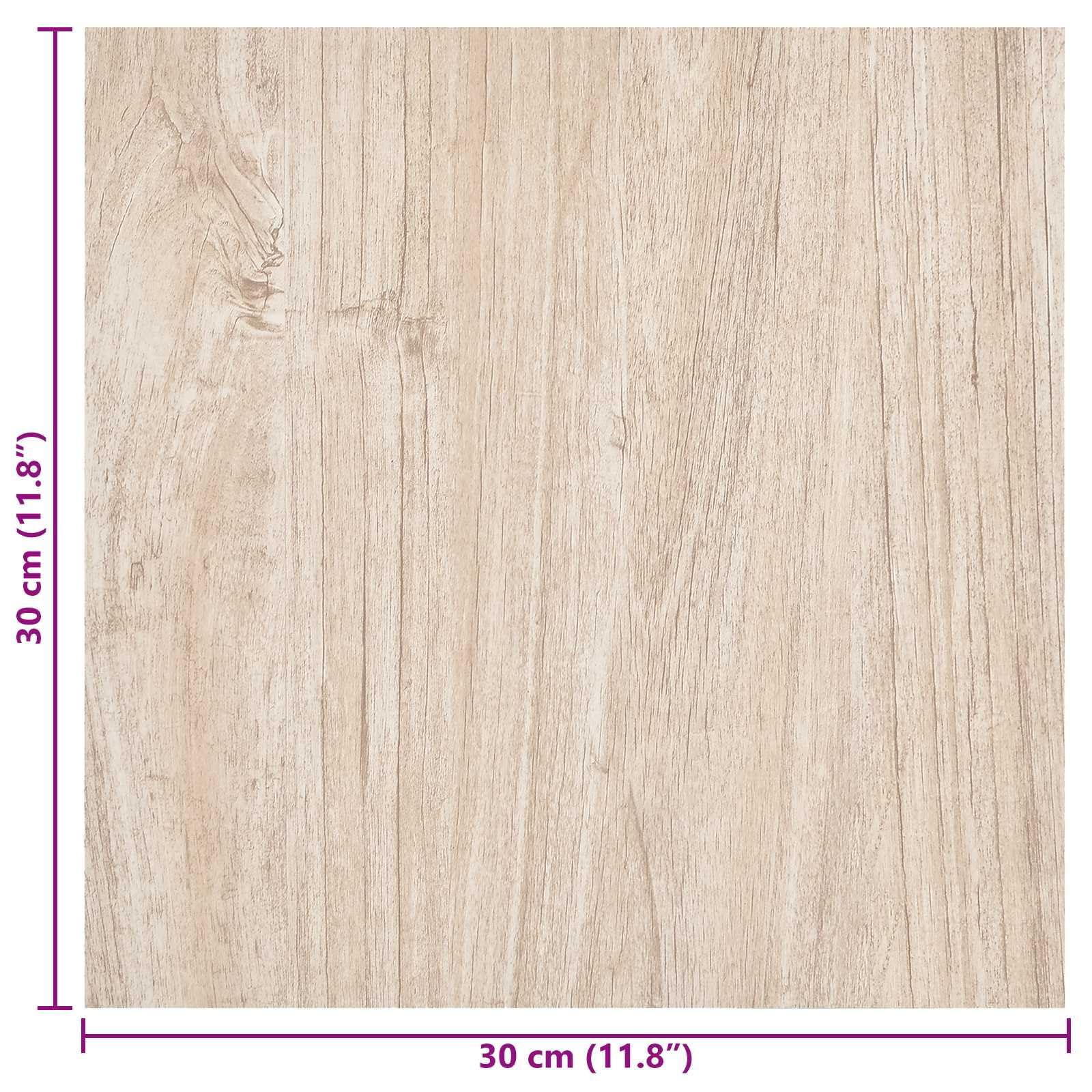 Pavimento autoadesivo in PVC, 30,5 x 30,5 cm, 20 pezzi, quadrate, effetto legno, per soggiorno, cucina, corridoio, ristrutturazione, antiscivolo e facile da pulire