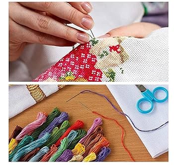 アメリカHAED社 クロスステッチ刺繍25カウント完成品 キャバリアパピー アメリカHAED社 クロスステッチ刺繍25カウント完成品 キャバリアパピー