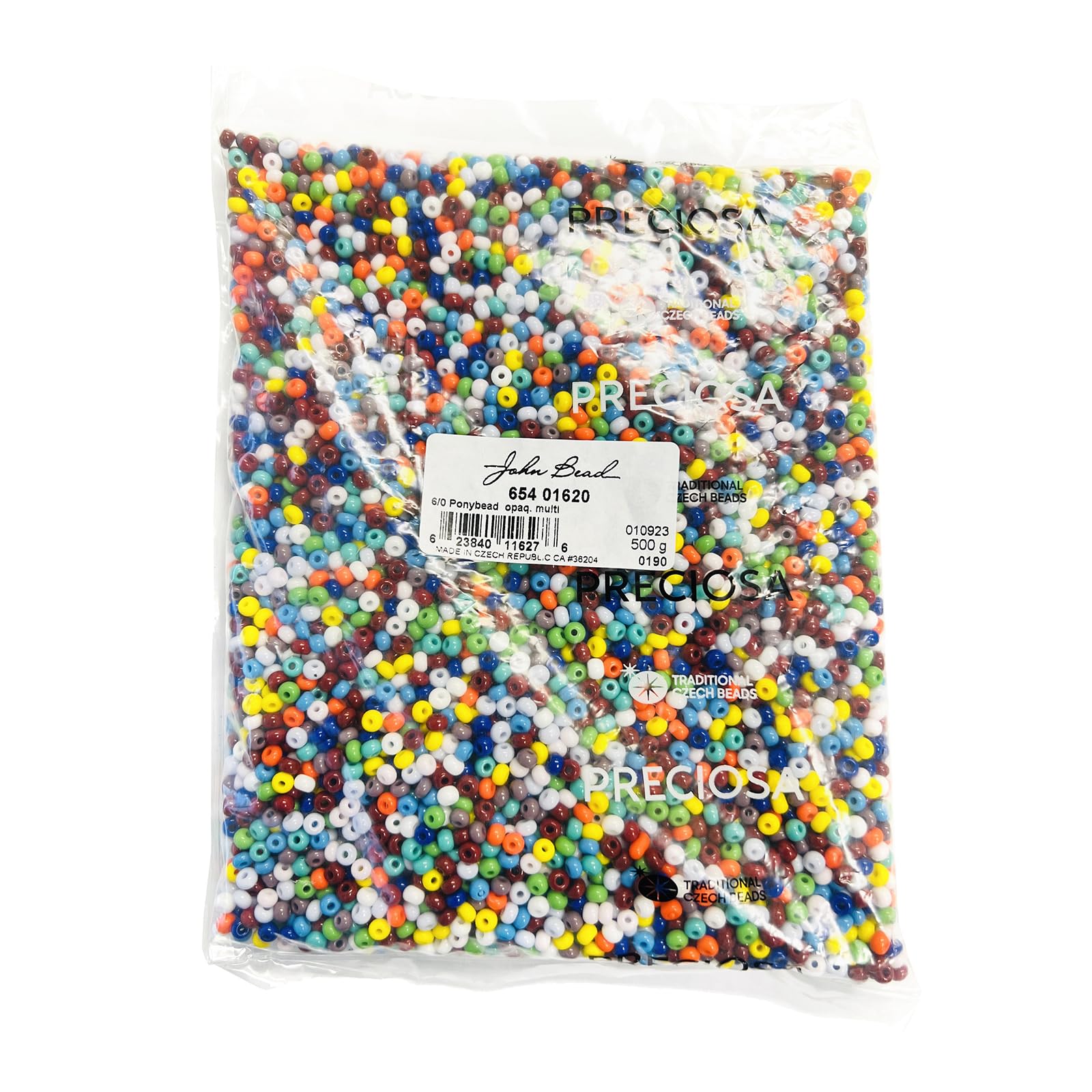 Amazon.com: Czech Glass Seed Bead/Pony Bead 6/0 Opaque Multi