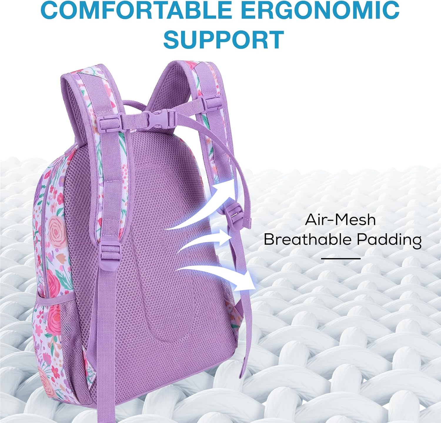 mommore Kids Backpack for Boys Girls 4-8 Kindergarten Elementary School Backpack with Lunch Box - 15” H Fit Folder - Image 7