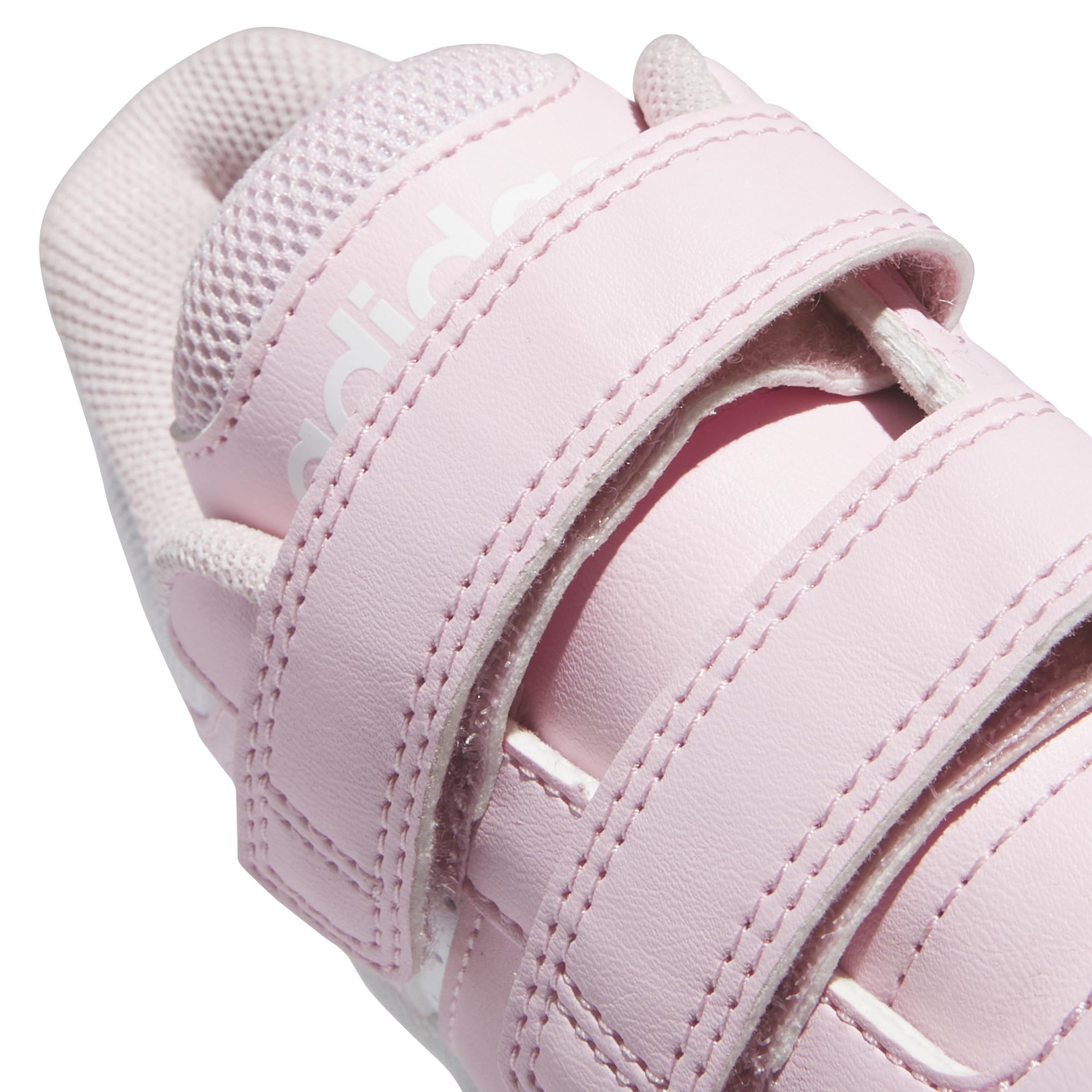 adidas Hoops 3.0 Bold Basketball Sneaker, White/Clear Pink/Clear Pink, 13 US Unisex Little Kid