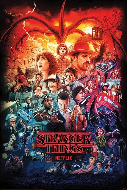 Pyramid International Stranger Things Maxi Poster (Seasons Montage Design) 61cm x 91.5cm - Official Merchandise 