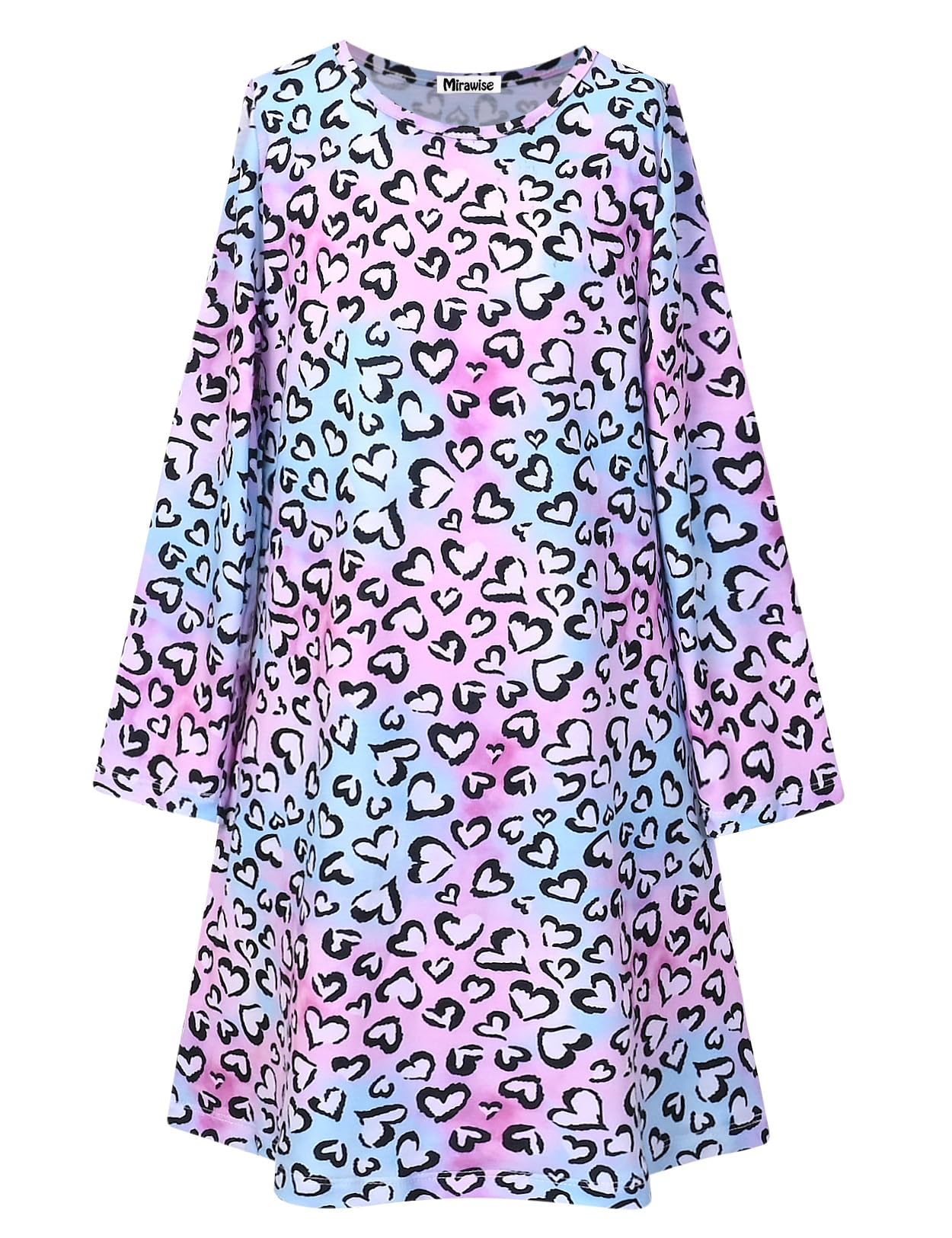 Mirawise Girls Long Sleeve Nightgowns Pajamas Sleepwear Pjs Princess Nightshirt Dress Dressing Gowns